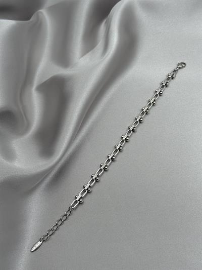 Xuping Topçuklu Tiff Model Gümüş Bileklik