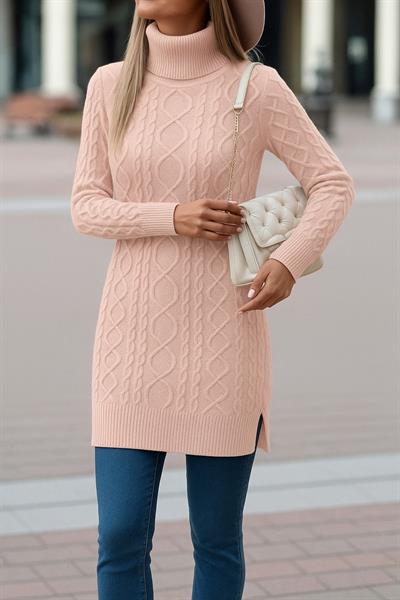 Kadın Balıkçı Yaka Triko Tunik