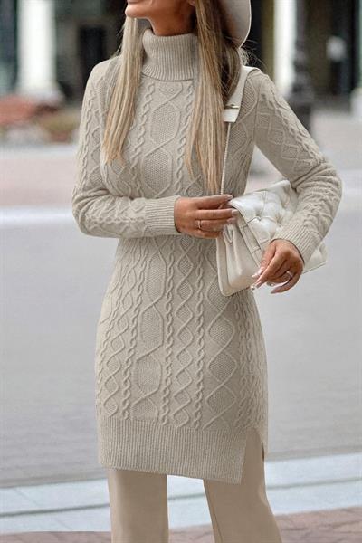 Kadın Balıkçı Yaka Triko Tunik