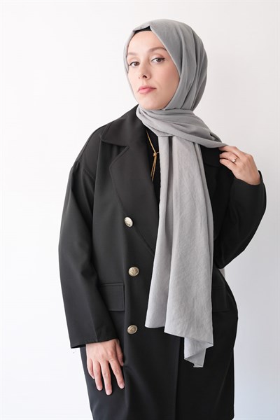 Nora Düz Şal - Gri