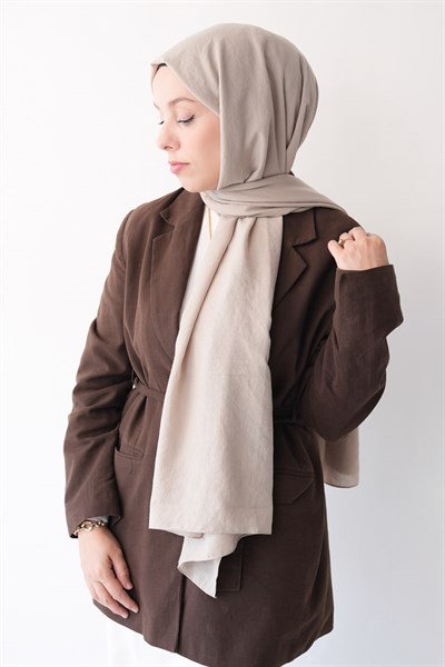 Nora Düz Şal - Kum Beji