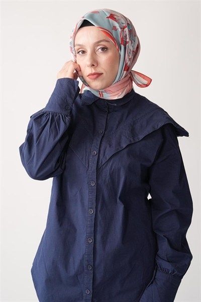 Amber Nomad Desen Soft Eşarp Yavruağzı
