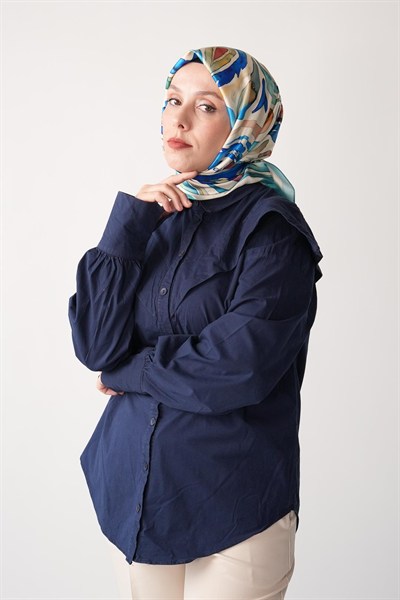 Azure Desen İpeksi Rayon Eşarp