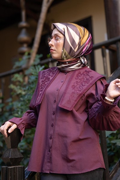 Pastel Drift Desen İpeksi Rayon Eşarp Bodro