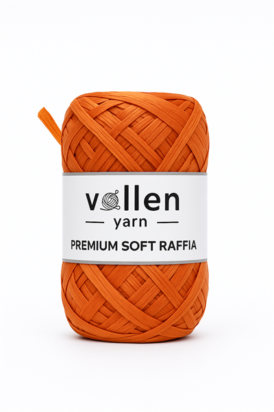 Premıum Softy Rafya, Polyester Yumuşak Rafya İp ,Kiremit