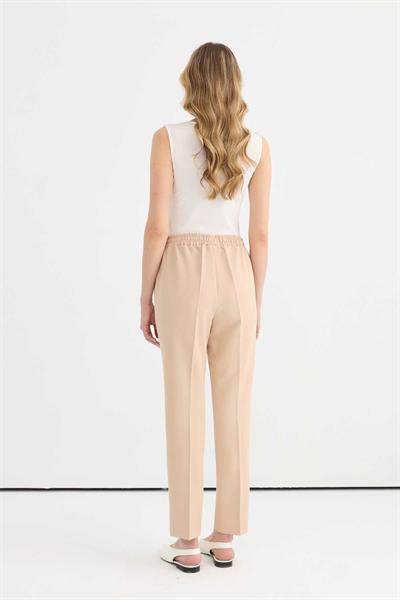 Beli Bağcıklı Boru Paça Pantolon  /  TAŞ
