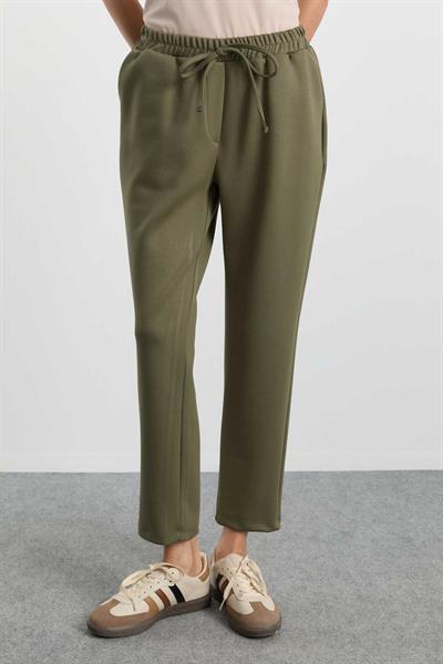 Beli Lastikli Boru Paça Pantolon  /  HAKİ