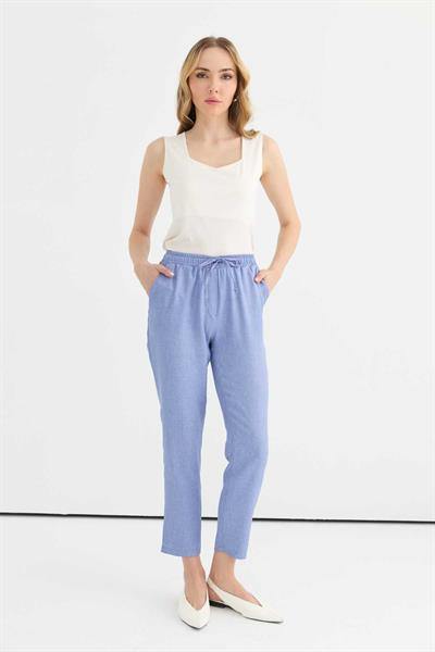 Beli Lastikli Havuç Pantolon  /  A.MAVİ