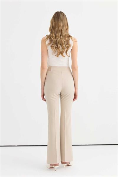 Beli Lastikli İspanyol Paça Pantolon  /  TAŞ