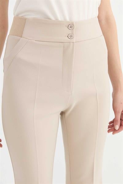 Beli Lastikli İspanyol Paça Pantolon  /  TAŞ