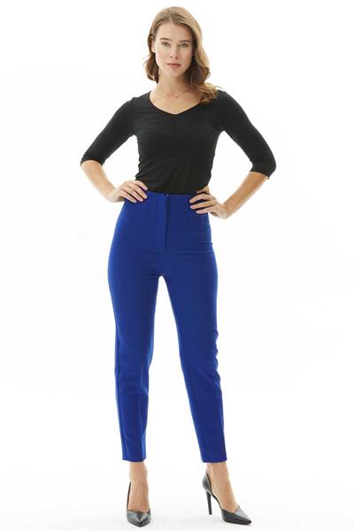 Çift Pensli Boru Paça Pantolon  /  SAKS
