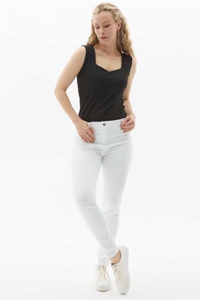 Dar Paça Spor Cep Pantolon  /  BEYAZ