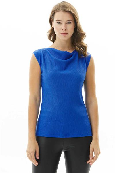 Degaje Yaka Kolsuz Pliseli Bluz  /  SAKS