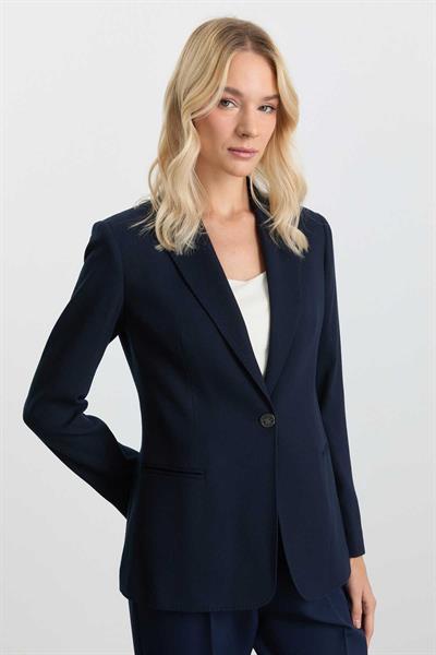 Erkek Yaka Fleto Cep Flanel Ceket  /  LACİVERT