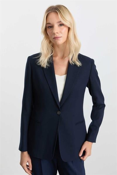 Erkek Yaka Fleto Cep Flanel Ceket  /  LACİVERT