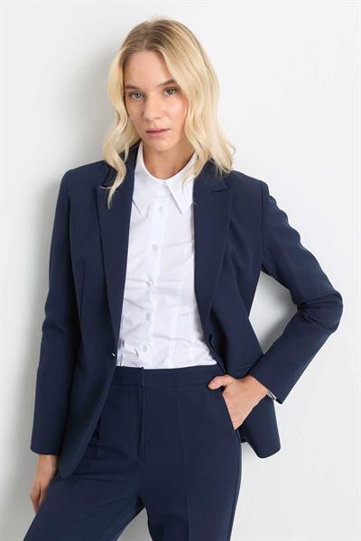 Erkek Yaka Tek Düğme Ceket  /  LACİVERT