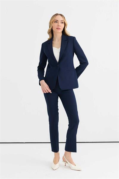 Erkek Yaka Tek Düğme Ceket  /  LACİVERT