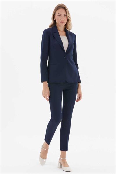 Erkek Yaka Tek Düğme Ceket  /  LACİVERT