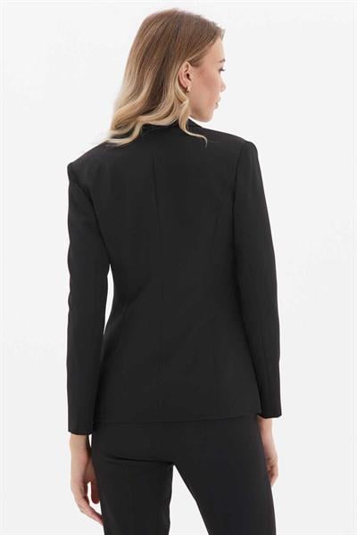 Erkek Yaka Tek Düğme Ceket  /  SİYAH