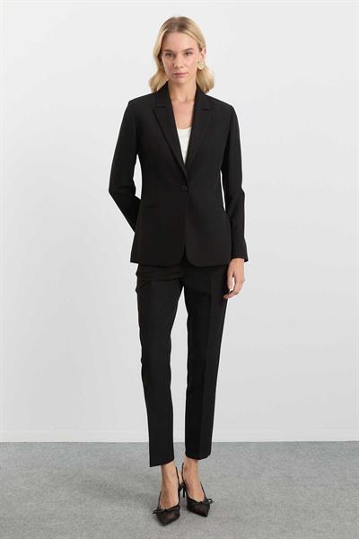 Erkek Yaka Tek Düğme Ceket  /  SİYAH