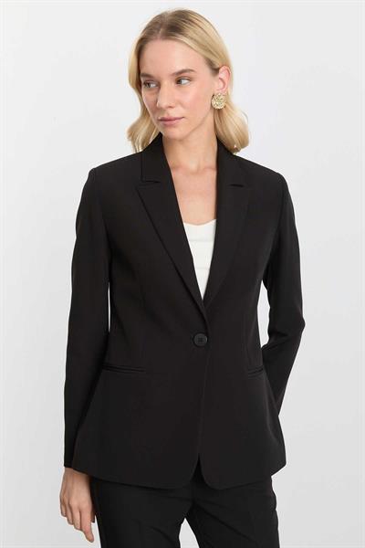 Erkek Yaka Tek Düğme Ceket  /  SİYAH