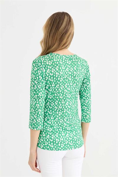 Kruvaze Truvakar Kol Puantiyeli Bluz  /  YEŞİL