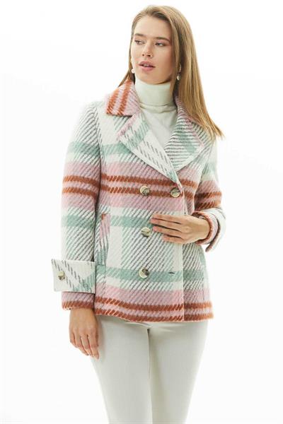 Kruvaze Yaka Ekose Kaban  /  MİNT