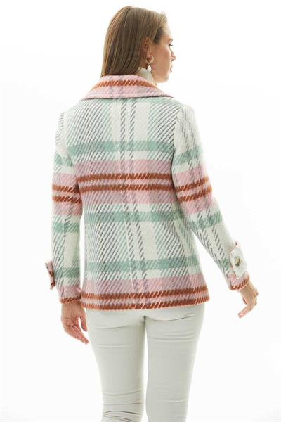 Kruvaze Yaka Ekose Kaban  /  MİNT