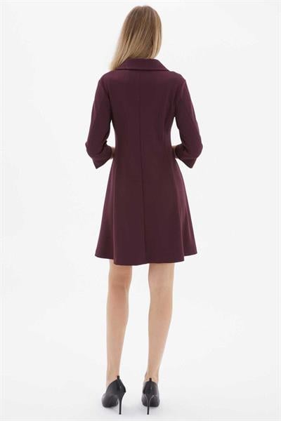 Önü Fermuarlı Parçalı Elbise  /  MÜRDÜM