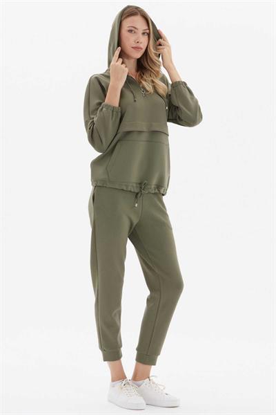 Paçası Lastikli Jogger Pantolon  /  HAKİ