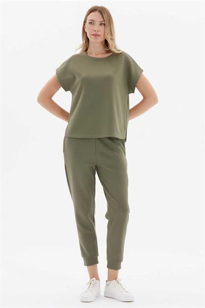 Paçası Lastikli Jogger Pantolon  /  HAKİ