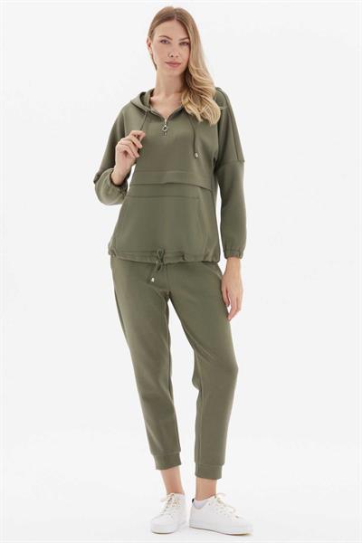 Paçası Lastikli Jogger Pantolon  /  HAKİ