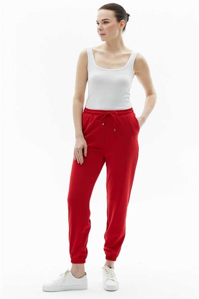 Paçası Lastikli Pantolon  /  KIRMIZI