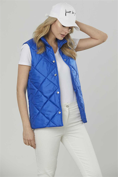 Şömiziye Yaka Çıtçıtlı Yelek  /  SAKS