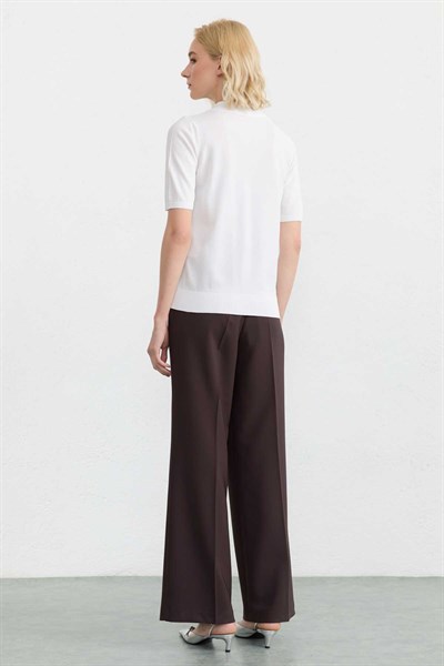 Şömizye Yaka Triko Bluz  /  EKRU