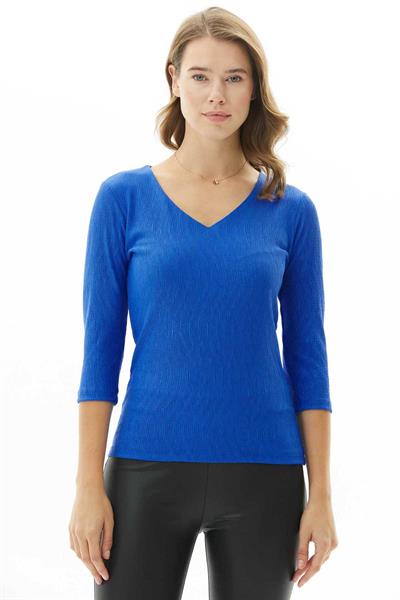 V Yaka Truvakar Kol Pliseli Bluz  /  SAKS