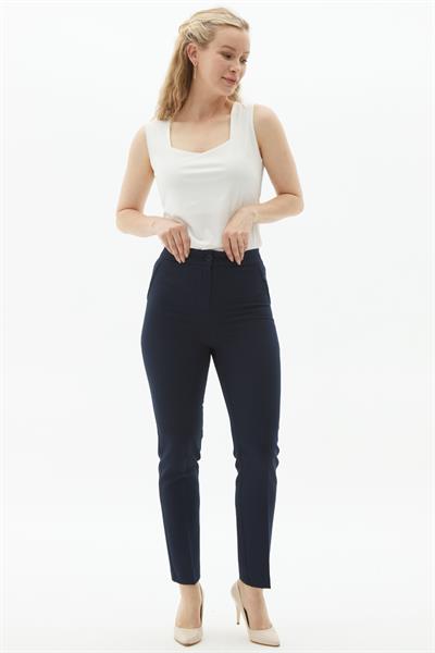 Yan Cep Boru Paça Pantolon  /  LACİVERT