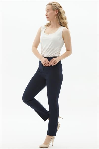 Yan Cep Boru Paça Pantolon  /  LACİVERT