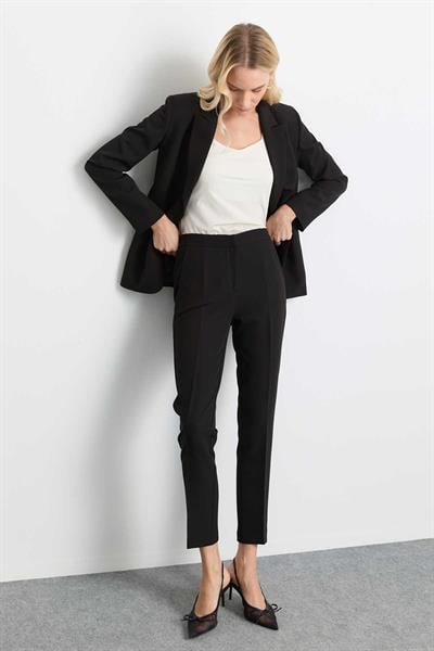 Yan Cep Boru Paça Pantolon  /  SİYAH