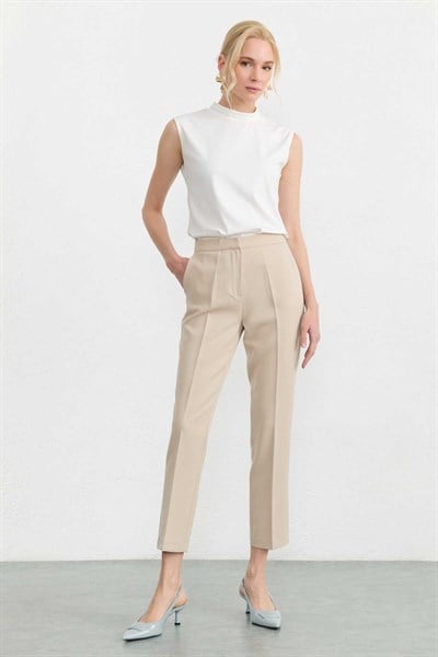 Yan Cep Dar Paça Pantolon  /  TAŞ