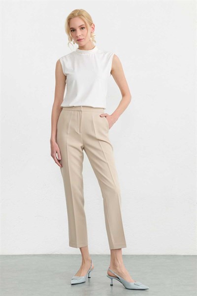 Yan Cep Dar Paça Pantolon  /  TAŞ