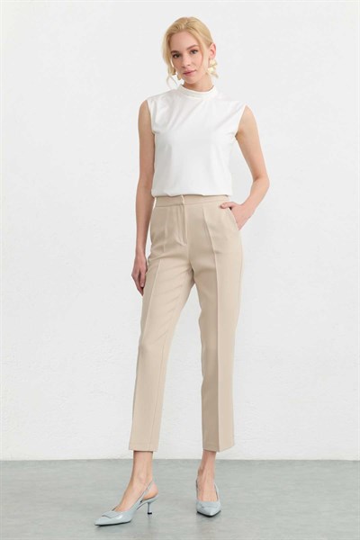 Yan Cep Dar Paça Pantolon  /  TAŞ