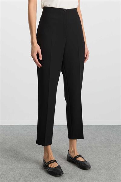 Yanı Lastikli Yan Cep Boru Paça Pantolon  /  SİYAH