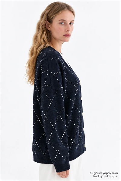 Exquise oversize yün hırka
