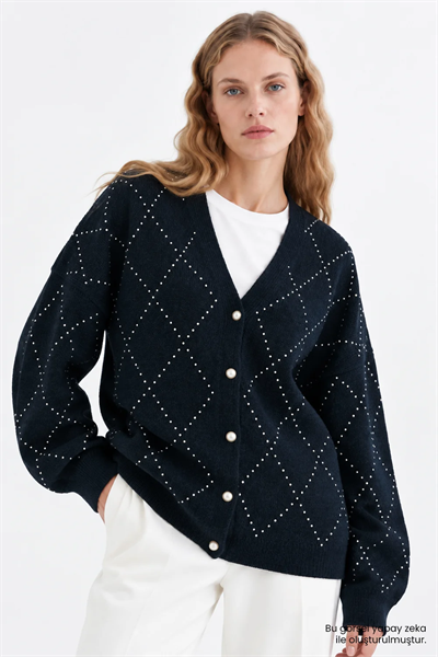 Exquise oversize yün hırka