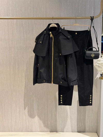 Nocturne Pelerin Detaylı Trençkot