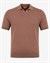 Erkek Polo V Yaka Tshirt Kahverengi