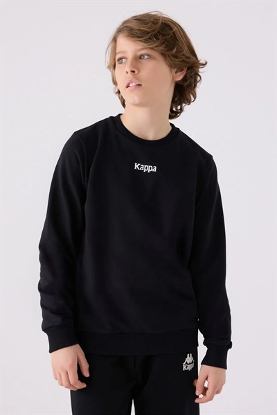 Kappa Erkek Çocuk Sweat Siyah