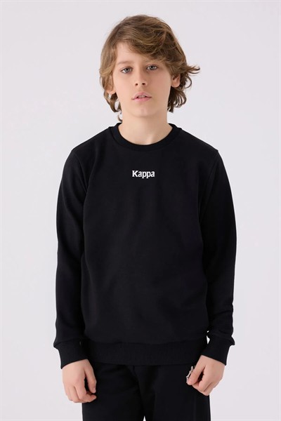 Kappa Erkek Çocuk Sweat Siyah
