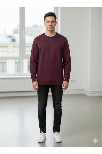 Tobi Tobi Oversıze Sweatshırt Bordo Bordo